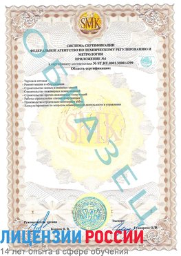 Образец сертификата соответствия (приложение) Веселый Сертификат ISO 14001